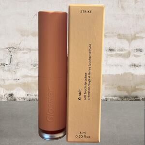 Glossier G Suit Soft Touch Lip Crème in Strike NIB-$24 MSRP